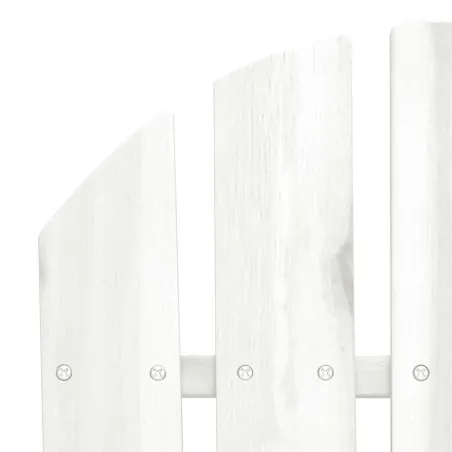Chaise de jardin Adirondack 2 places bois de sapin massif blanc