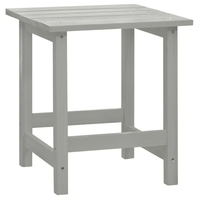 Chaise de jardin Adirondack avec table Bois de sapin Gris