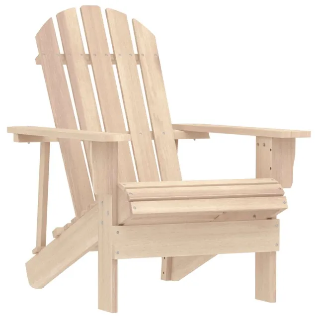 Chaise de jardin Adirondack avec table Bois de sapin massif