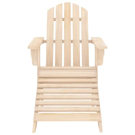 Chaise de jardin Adirondack avec repose-pied et table Sapin