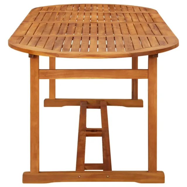 Table à dîner de jardin 220x90x75 cm Bois d'acacia massif