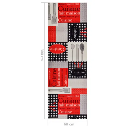 Tapis de cuisine lavable Cuisine 60x300 cm