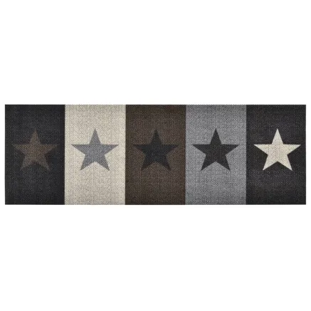 Tapis de sol de cuisine lavable Étoile 45x150 cm