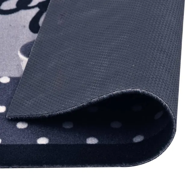 Tapis de sol de cuisine lavable Bleu café 45x150 cm