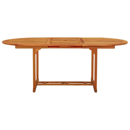 Table de jardin 200x100x75 cm Bois d'eucalyptus solide 2