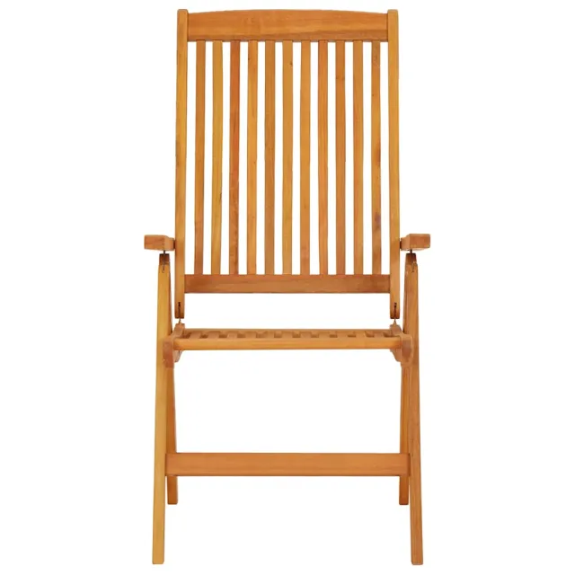 Chaises de jardin pliables lot de 2 Bois d'eucalyptus massif