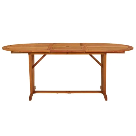 Table de jardin 200x100x75 cm Bois d'eucalyptus solide 2