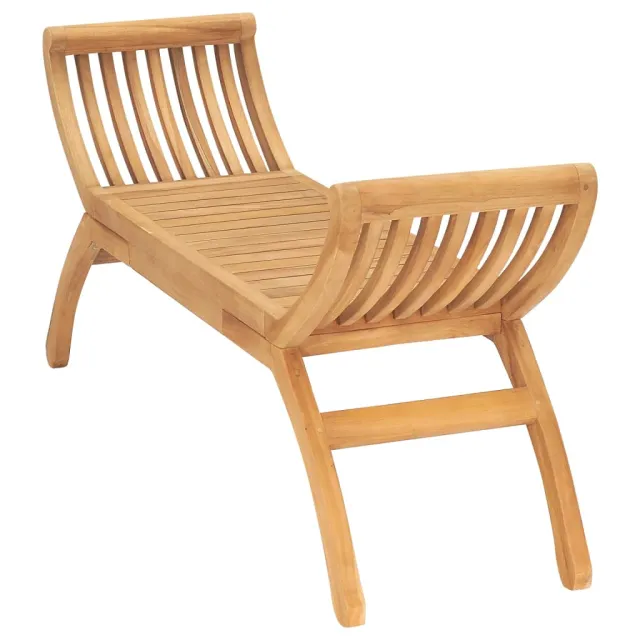 Banc de jardin 126 cm Bois de teck solide