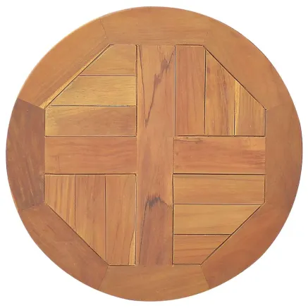 Dessus de table Bois de teck solide Rond 2,5 cm 40 cm 2