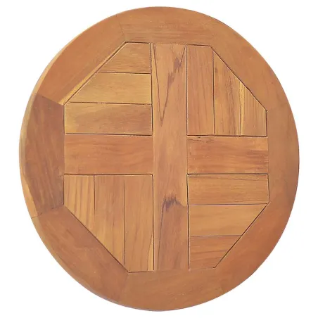 Dessus de table Bois de teck solide Rond 2,5 cm 40 cm