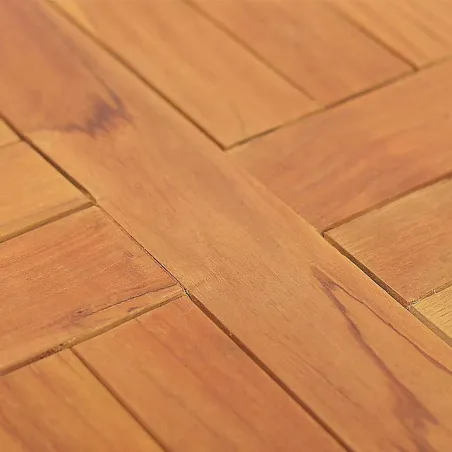 Dessus de table Bois de teck solide Rond 2,5 cm 40 cm