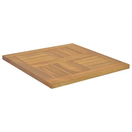 Dessus de table carré 50x50x2,5 cm Bois de teck massif