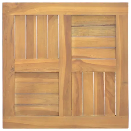 Dessus de table carré 50x50x2,5 cm Bois de teck massif