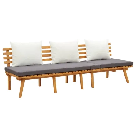 Lit de repos de jardin 200x65 cm Bois d'acacia solide