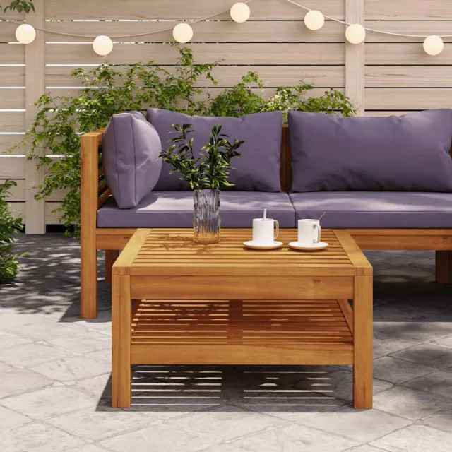 Table basse 65x65x35 cm Bois d'acacia solide