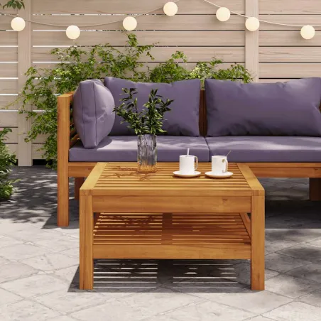 Table basse 65x65x35 cm Bois d'acacia solide