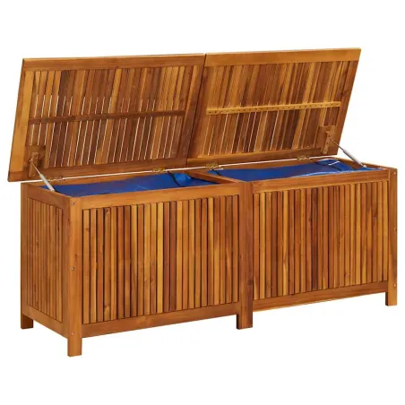 Boîte de rangement de jardin 150x50x58 cm Bois d'acacia solide