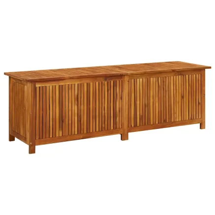 Boîte de rangement de jardin 175x50x58 cm Bois d'acacia solide 2