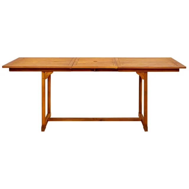 Table à dîner de jardin (150-200)x100x75cm Bois d'acacia massif