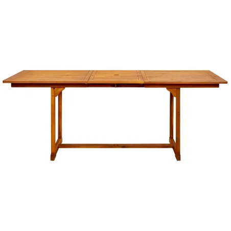 Table à dîner de jardin (150-200)x100x75cm Bois d'acacia massif