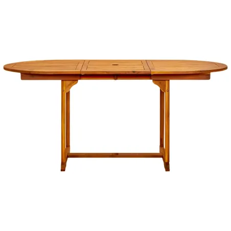 Table à dîner de jardin (120-170)x80x75 cm Bois d'acacia massif