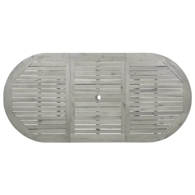 Table à dîner de jardin (120-170)x80x75 cm Bois d'acacia massif