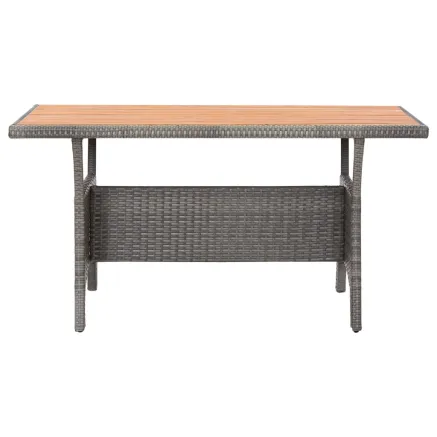 Table de jardin Gris 120x70x66 cm Bois d'acacia massif 2
