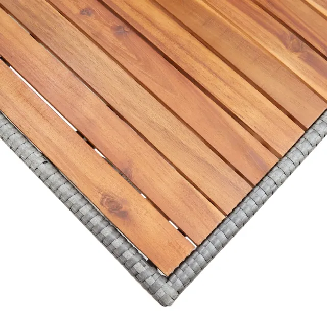 Table de jardin Gris 120x70x66 cm Bois d'acacia massif