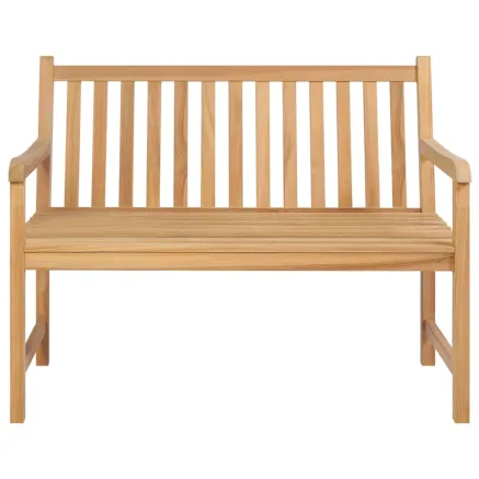 Banc de jardin 114 cm bois de teck solide 2