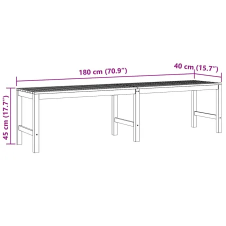 Banc de jardin 180 cm bois de teck solide
