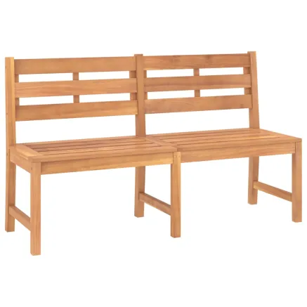 Banc de jardin 150 cm bois de teck massif 2