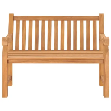 Banc de jardin 114 cm bois de teck solide 2