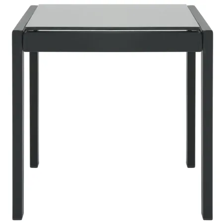 Chaises longues lot de 2 avec table Textilène et acier