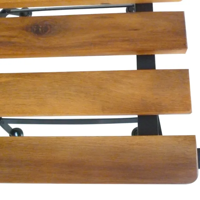 Chaises pliables de jardin lot de 4 Acier et bois acacia massif