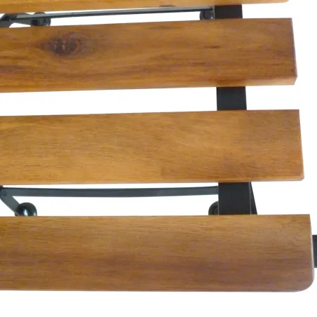 Chaises pliables de jardin lot de 4 Acier et bois acacia massif