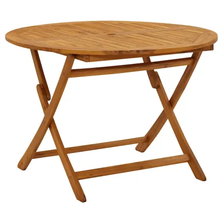 Table pliable de jardin 110 cm Bois d'acacia massif 2