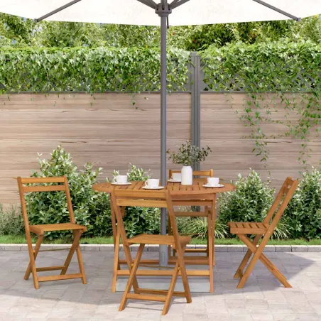 Table pliable de jardin 110 cm Bois d'acacia massif
