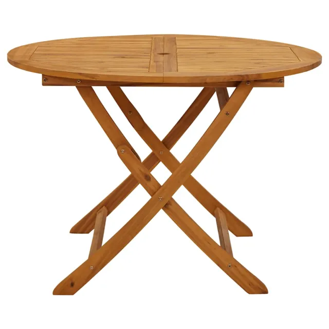 Table pliable de jardin 110 cm Bois d'acacia massif