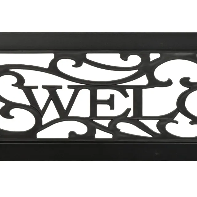 Banc de jardin 125 cm Acier Noir