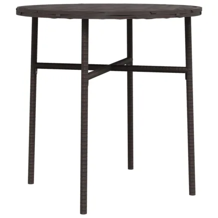 Table à thé Marron 45 cm Résine tressée 2
