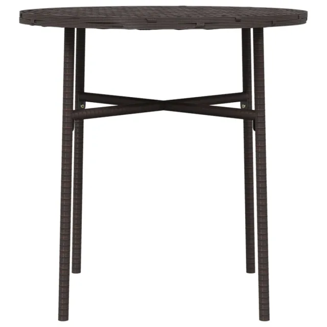 Table à thé Marron 45 cm Résine tressée