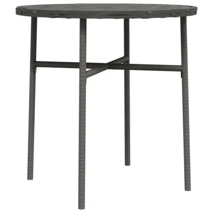 Table à thé Gris 45 cm Résine tressée 2