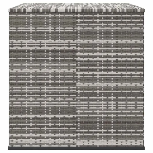Boîte à coussins de jardin Résine tressée 145x100x103 cm Gris