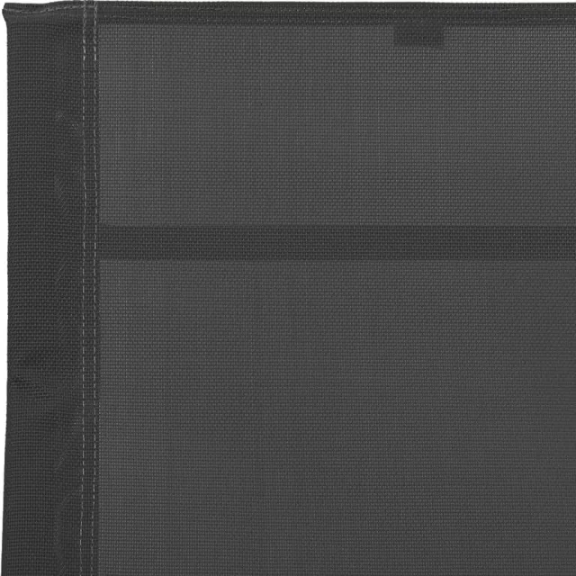 Chaise longue Acier et textilène Noir