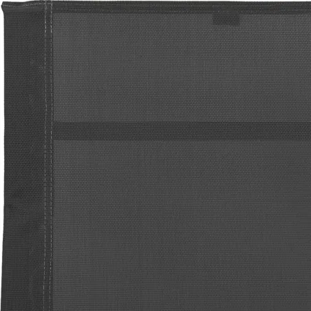 Chaise longue Acier et textilène Noir