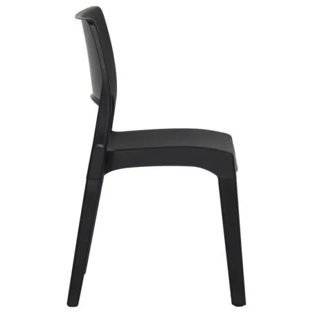 Chaises de jardin lot de 2 Polypropylène Anthracite