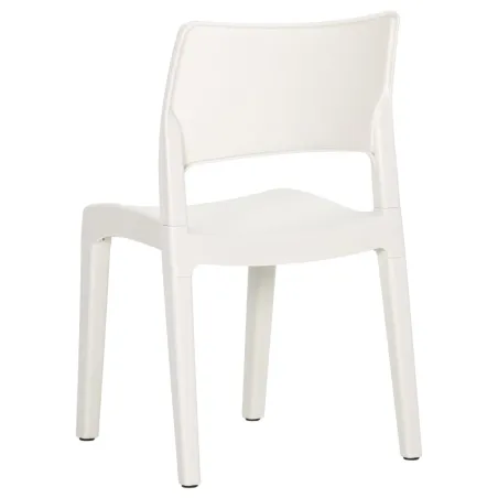 Chaises de jardin lot de 2 Blanc Polypropylène