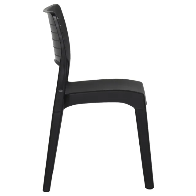 Chaises de jardin lot de 2 Anthracite Polypropylène