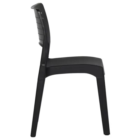 Chaises de jardin lot de 2 Anthracite Polypropylène