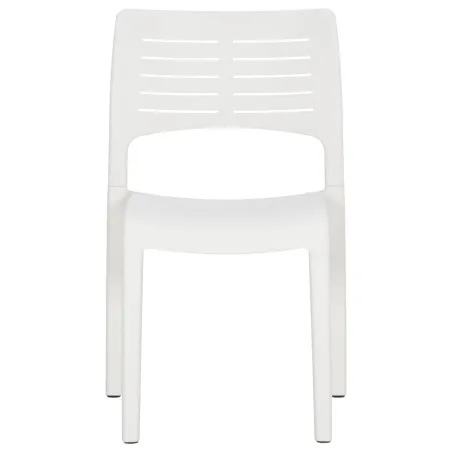Chaises de jardin lot de 2 Blanc Polypropylène